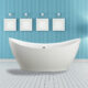 Vinnova  Divinity 68" x 31.5" Soaking Bathtub 232068-BAT-WH