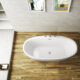 Vinnova Everly 59" x 31.5" Soaking Bathtub 254059-BAT-WH - Image 4
