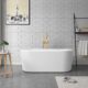 Vinnova Caserta 67" x 27.6" Soaking Bathtub 257067-BAT-WH - Image 10