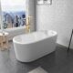 Vinnova Caserta 67" x 27.6" Soaking Bathtub 257067-BAT-WH - Image 4
