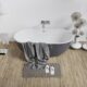 Vinnova Zamora 65" x 29" Soaking Bathtub in Grey Finish  260065-BAT-GR - Image 5