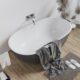Vinnova Zamora 65" x 29" Soaking Bathtub in Grey Finish  260065-BAT-GR - Image 6