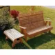 Creekvine Designs  5' Cedar Royal Country Hearts Garden Bench WF1115CVD - Image 2