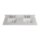 Altair 61" Stone effects Vanity Top in Milano White with White Sink 66061S-CTP-SW - Image 2