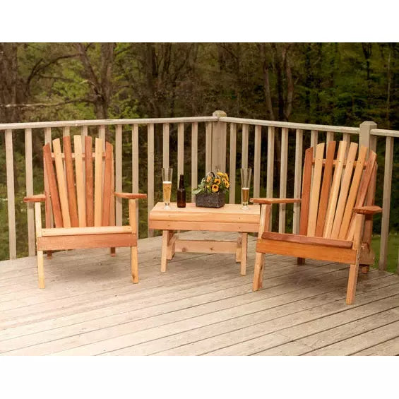images Creekvine Designs Cedar American Forest Adirondack Chair Collection WRF5202CVD - Image 1