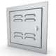 Sunstone Signature Series 12" x 12" Left Swing Utility Access Door Vented BA-VSDL12 - Image 2