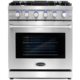 Cosmo 4-Piece, 30" Gas Range, 30" Range Hood, 24" Dishwasher and Refrigerator COS-4PKG-095 - Image 2