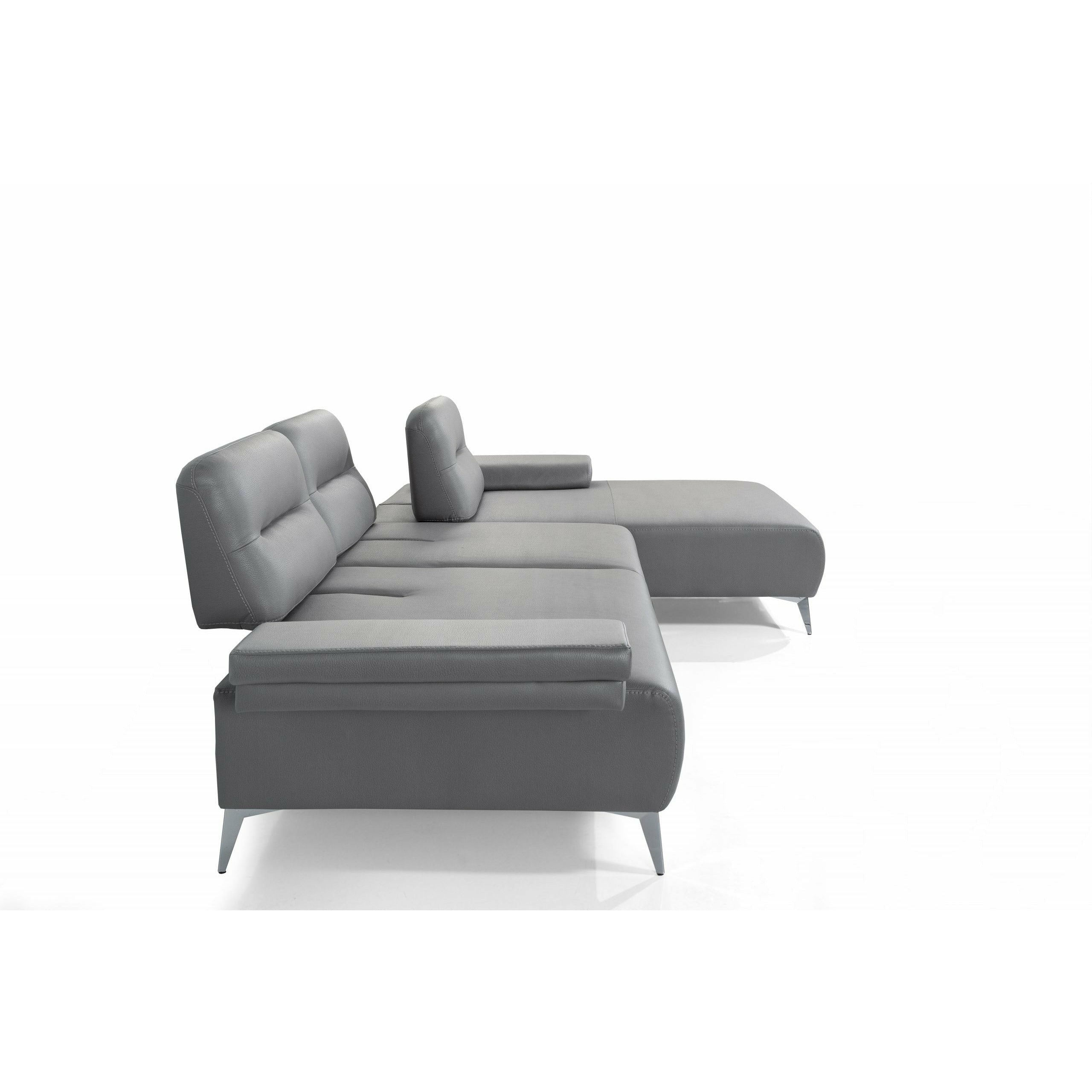 images Whiteline Modern Living - Ruslan Sectional SR1759-LGRY - Image 1