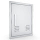 Sunstone Signature Series 14" x 20" Left Swing Vertical Beveled Frame Single Access Doors Vented BA-VDVL1420 - Image 2