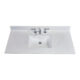 Altair 49" Stone effects Vanity Top in Jazz White with White Sink  62049-CTP-JW - Image 2