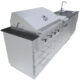 Sunstone Houston 9'-8" Grill/Double Burner/Bar Sink & Fridge Island Package SCPHOUSTON - Image 2