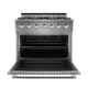 NXR SCD3611 36" Natural Gas Dual Fuel Range & EH3619 Under Cabinet Hood Bundle, Stainless Steel  SCD3611EHBD - Image 2