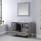 Altair Isla 48" Single Bathroom Vanity Set in Gray and Carrara White Marble Countertop with Mirror  538048-GR-CA - Image 2