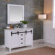 Altair Kinsley 48" Single Bathroom Vanity Set in White and Carrara White Marble Countertop with Mirror 536048-WH-CA - Image 2