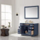 Altair Ivy 48" Single Bathroom Vanity Set in Royal Blue and Carrara White Marble Countertop with Mirror 531048-RB-CA - Image 2