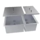 Sunstone Over/Under 34" x 12" Height Double Basin Sink with 2 Covers B-SK34 - Image 3