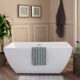 Altair Montague 67" x 32" Freestanding Soaking Acrylic Bathtub 50967-BAT-WH-F - Image 2