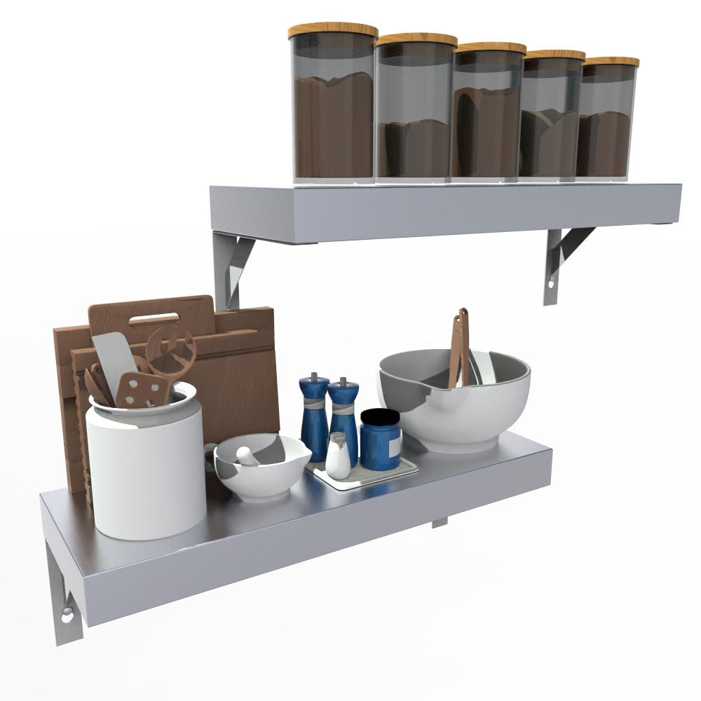 images Sunstone 304 Stainless Steel Sturdy Wall Shelf SCC30KB-WLSHELF - Image 1