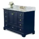 Ancerre Audrey 48"Bathroom Vanity Set in Heritage Blue with 28" Mirror VTSM-AUDREY-48-HB-CW-GD - Image 2