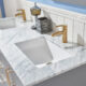 Altair Sutton 60" Double Bathroom Vanity Set in Gray and Carrara White Marble Countertop with Mirror  541060-GR-CA - Image 2