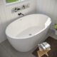 Altair Cielo 67" x 32" Freestanding Soaking Acrylic Bathtub 50867-BAT-WH-F - Image 2