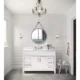 Ancerre 30” Sangle Led Mirror Black Framed Lighted Bathroom Vanity Mirror and Vegan leather Strap - Image 2