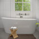 Altair Shaia 67" x 32" Freestanding Soaking Acrylic Bathtub 50367-BAT-WH-F - Image 2