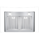 Cosmo 30" Ductless Wall Mount Range Hood in Stainless Steel with LED Lighting and Carbon Filter Kit for Recirculating COS-668A750-DL - Image 8