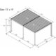 Bon Pergola 10' x 13' Villa Pergola - Motorization & Lighting included, Wall Mount, Dark Grey or White - Image 10