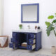 Altair Jardin 48" Single Bathroom Vanity Set in Jewelry Blue and Carrara White Marble Countertop with Mirror 539048-JB-CA - Image 2