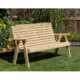 Creekvine Designs 58"L x 32"W Cedar Gathering Dining Set ELY58CTT2B2BBCVD - Image 2