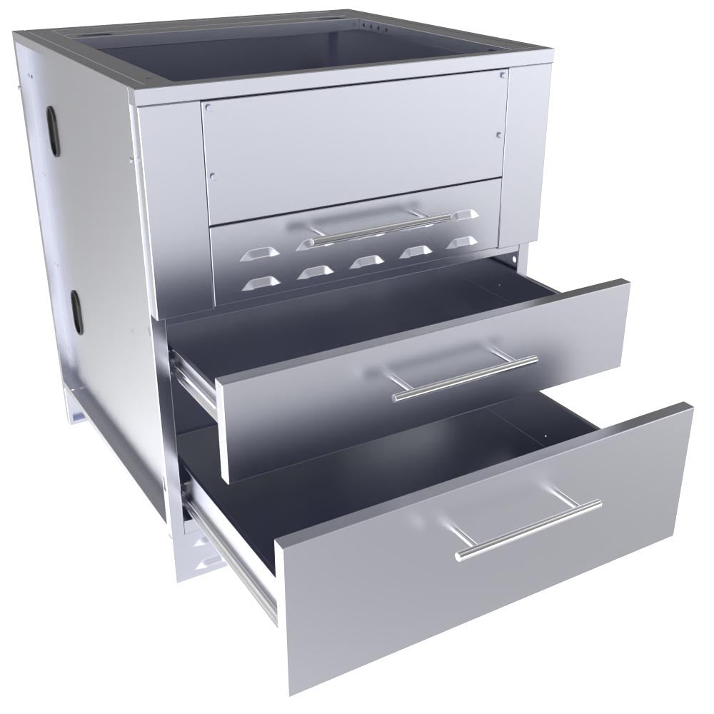 images Sunstone 30" Kamado Hybrid Grill Base Cabinet - Image 1