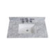 Altair 37" Natural Marble Vanity Top with White Sink 64037-CTP-CA - Image 2