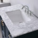 Altair Isla 36" Single Bathroom Vanity Set in Classic Blue and Carrara White Marble Countertop with Mirror  538036-CB-CA - Image 2