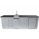 Sunstone Savana 8" x 6" length Wet Bar Outdoor Cabinet Package SCPSAVANNA - Image 2