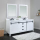 Altair Kinsley 72" Double Bathroom Vanity Set in White and Carrara White Marble Countertop with Mirror  536072-WH-AW - Image 2