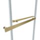 Vinnova Spezia 48" W x 76" H Rectangle Double Sliding Frameless Shower Enclosure in Brushed Gold  301048+36P-BG - Image 4