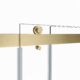 Vinnova Spezia 48" W x 76" H Rectangle Double Sliding Frameless Shower Enclosure in Brushed Gold  301048+36P-BG - Image 5