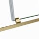 Vinnova Spezia 48" W x 76" H Rectangle Double Sliding Frameless Shower Enclosure in Brushed Gold  301048+36P-BG - Image 6