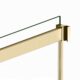 Vinnova Spezia 48" W x 76" H Rectangle Double Sliding Frameless Shower Enclosure in Brushed Gold  301048+36P-BG - Image 7