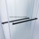Vinnova Spezia 56" W x 76" H Rectangle Double Sliding Frameless Shower Enclosure in Matt Black 301056+36P-MB - Image 10