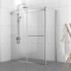 Vinnova Spezia 56" W x 76" H Rectangle Double Sliding Frameless Shower Enclosure in Polished Chrome 301056+36P-PC - Image 2