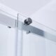 Vinnova Spezia 56" W x 76" H Rectangle Double Sliding Frameless Shower Enclosure in Polished Chrome 301056+36P-PC - Image 4