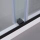 Vinnova  Spezia 64" W x 76" H Rectangle Double Sliding Frameless Shower Enclosure in Matt Black 301064+36P-MB - Image 3