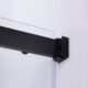 Vinnova  Spezia 64" W x 76" H Rectangle Double Sliding Frameless Shower Enclosure in Matt Black 301064+36P-MB - Image 5