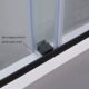 Vinnova  Spezia 64" W x 76" H Rectangle Double Sliding Frameless Shower Enclosure in Matt Black 301064+36P-MB - Image 10