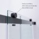 Vinnova  Spezia 64" W x 76" H Rectangle Double Sliding Frameless Shower Enclosure in Matt Black 301064+36P-MB - Image 11