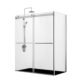 Vinnova  Spezia 64" W x 76" H Rectangle Double Sliding Frameless Shower Enclosure in Polished Chrome 301064+36P-PC - Image 2