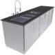 Sunstone Galley 9 Foot Clean & Prep Cabinet Island Package SCPGALLEY - Image 3