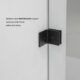 Vinnova Villena  68" W x 78" H Rectangle Single Sliding Frameless Shower Enclosure in Matt Black 312068+36P-MB - Image 5
